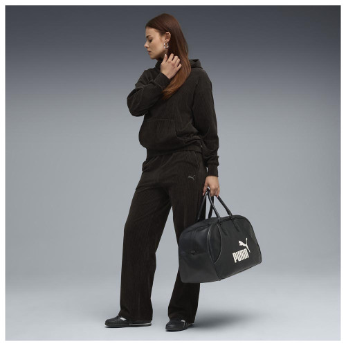 Puma Γυναικείο παντελόνι φόρμας Essentials Elevated Velour Rib Straight Leg Pants